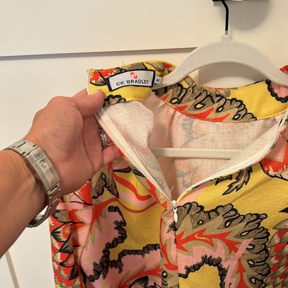 CK Bradley long sleeve printed blouse size Medium - Picture 3 of 12